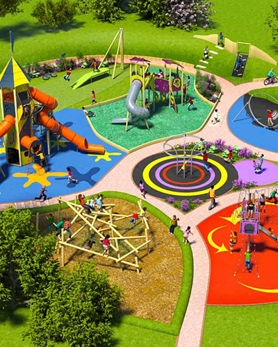 Children play area at new apartments in Nungambakkam